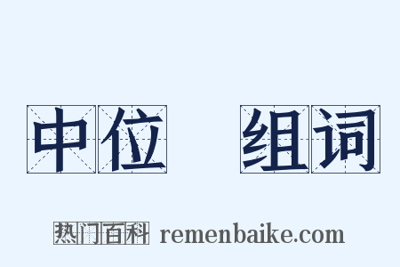 中位數组词是什么意思的图片